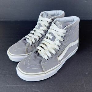 Women's Vans Sk8-Hi Gray Skate Shoes Size 5